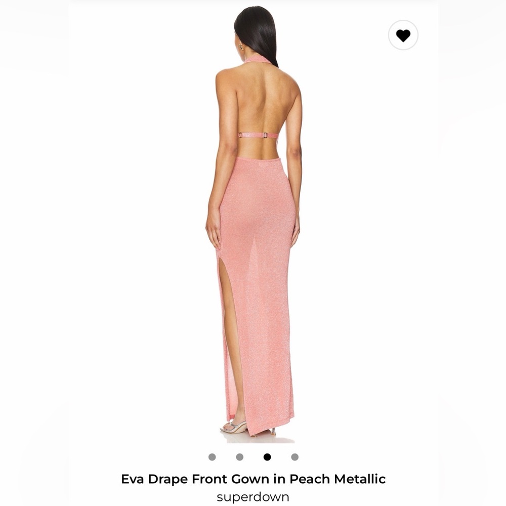 Superdown Shimmering Pink Backless Dress - Picture 9 of 10